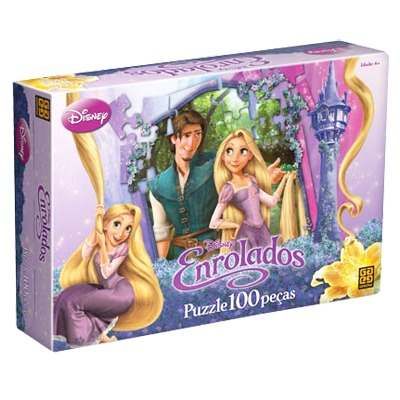 Quebra-cabeça 100 Peças Disney Enrolados - Grow